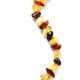 10 Polished Nuts Style Multicolor Amber Baby Teething Necklaces