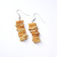 Raw Royal - Milky Baltic Amber Nuggets Dangle Earrings 