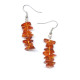 Polished Cips Style Baltic Amber Earrings Honey Color