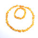 Polished Chips Style Lemon Baltic Amber Teething Necklace / Bracelet Set