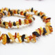 Polished Chips Style Multicolored Baltic Amber Teething Necklace / Bracelet Set