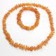 Unpolished Nugget Style Honey Baltic Amber Teething Necklace / Bracelet Set