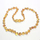 Lot of 10 Polished Baroque Style Lemon Amber Baby Teething Necklace