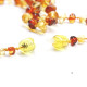 Polished Baroque Style Light Cognac / Lemon Baltic Amber Teething Necklace