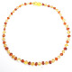 Polished Baroque Style Light Cognac / Lemon Baltic Amber Teething Necklace