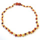 Polished Baroque Style Milky/Cognac Amber Baby Teething Necklace