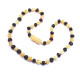 Polished Baroque Style Milky/Cherry  Amber Baby Teething Necklace