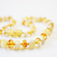 Polished Milky/Honey Amber Baby Teething Necklace