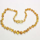 Polished Baraque Style Milky/Lemon Amber Baby Teething Necklace