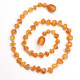 Unpolished Baroque Style Honey Teething Necklace
