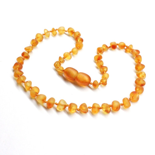 Unpolished Baroque Style Honey Teething Necklace