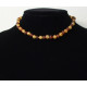 Unpolished Braque Style Honey /Cognac Teething Necklace