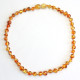 Polished Baroque Style Honey Amber Baby Teething Necklace