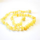 Polished Baroque Style Milky (Royal) Amber Baby Teething Necklace