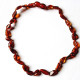 Lot of 10 Polished Bean Shaped Dark Cognac Amber Baby Teething Necklace