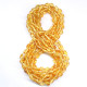 Lot of 10 Polished Bean Shaped Lemon Color Amber Baby Teething Necklace