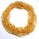Lot of 10 Polished Bean Shaped Lemon Color Amber Baby Teething Necklace
