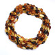 Lot of 10 Polished Bean Shaped Multicolor Amber Baby Teething Necklace