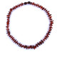 Polished Split Style Dark Cognac Teething Necklace