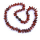 Polished Split Style Dark Cognac Teething Necklace