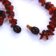 Polished Split Style Dark Cognac Teething Necklace