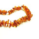 10 Polished Split Style Light Cognac Amber Baby Teething Necklaces