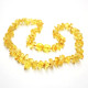 10 Polished Nuts Style Lemon Amber Baby Teething Necklaces