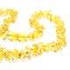 10 Polished Nuts Style Lemon Amber Baby Teething Necklaces