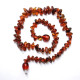 10 Polished Nuts Style Dark Cognac Amber Baby Teething Necklaces