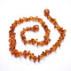 10 Polished Nuts Style Light Cognac Amber Baby Teething Necklaces
