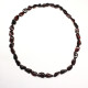 Polished Bean Style Cherry color Baltic Amber Adult Necklace