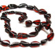 Polished Bean Style Cherry color Baltic Amber Adult Necklace