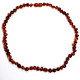 Lot of 10  Polished Baraque Style Dark Cognac Color Baltic Amber Necklaces