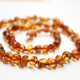 10PCS  Polished Baroque Style Light Cognac Color Baltic Amber Necklaces