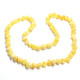 Lot of 10  Polished Baraque Style Royal Milky Color Baltic Amber Necklaces Wholesale
