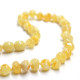 Lot of 10  Polished Baraque Style Royal Milky Color Baltic Amber Necklaces Wholesale