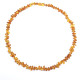 Polished Nuts Style Honey Color Baltic Amber Necklaces