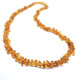 Polished Nuts Style Honey Color Baltic Amber Necklaces