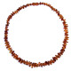10 Polished Nuts Style Light Cognac Color Baltic Amber Necklaces