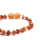 Unpolished Baroque Style Cognac Baltic Amber Teething Bracelet/Anklet