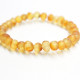 Unpolished Baroque Style Honey Baltic Amber Teething Bracelet/Anklet