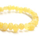 Polished Baroque Style Royal Milky Baltic Amber Adult / Mom Bracelet
