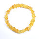 Polished Nuts Style Lemon Baltic Amber Adult Elastic Healing Bracelet 