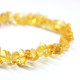 Polished Nuts Style Lemon Baltic Amber Adult Elastic Healing Bracelet 