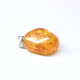 Baltic Amber Pendant  Lemon Color With Plants Inclusions 46