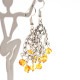 Romantic Ethno-Style Earrings with Honey Amber 16