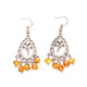 Romantic Ethno-Style Earrings with Honey Amber 16