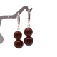 Elegant Pressed Baltic Amber Bead Earrings with 925 Sterling Silver Hooks.