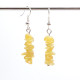 Polished Royal - Milky Baltic Amber Nuggets Dangle Earrings 3