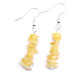 Polished Royal - Milky Baltic Amber Nuggets Dangle Earrings 3